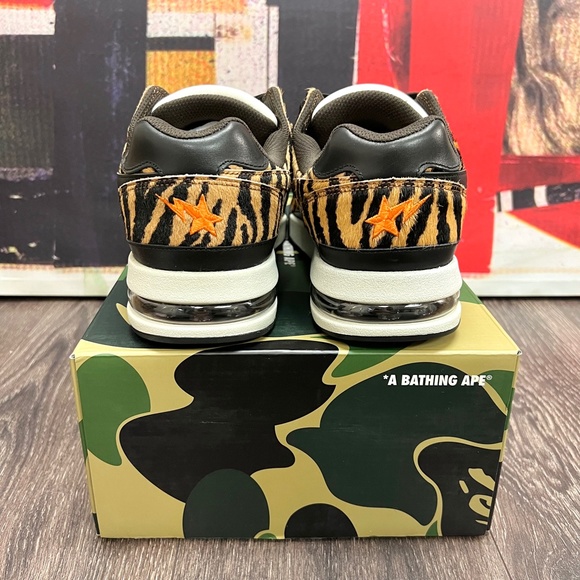 Bape Roadsta Year of the Tiger Camo Off White Black A Bathing Ape 1I20-291-003 - Picture 4 of 11